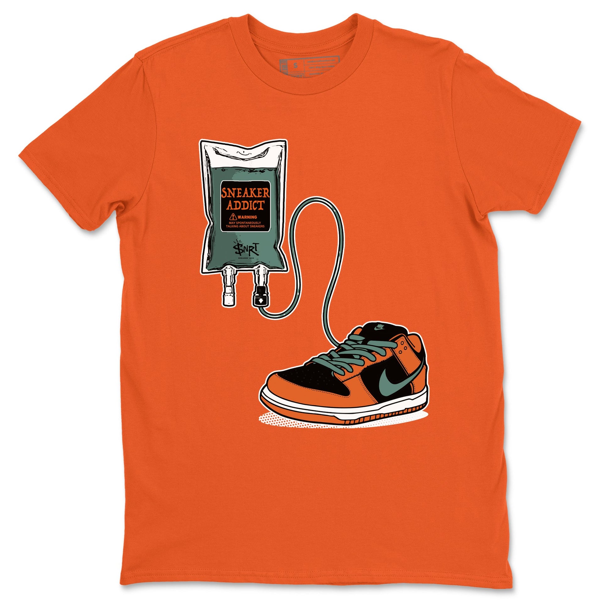 Dunk Low Ceramic shirts to match jordans Sneaker Therapy sneaker match tees Dunk Ceramic match shoes to clothes SNRT Sneaker Tees unisex cotton Orange 2 shirts