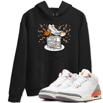 3s Georgia Peach shirt to match jordans Sneaker Topper sneaker tees Air Jordan 3 Georgia Peach SNRT Sneaker Release Tees unisex cotton Black 1 crew neck shirt