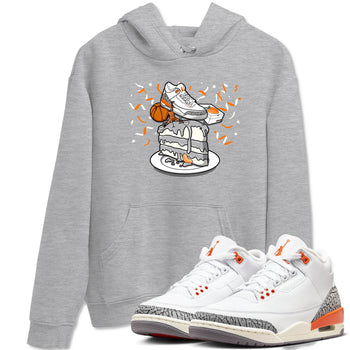 3s Georgia Peach shirt to match jordans Sneaker Topper sneaker tees Air Jordan 3 Georgia Peach SNRT Sneaker Release Tees unisex cotton Heather Grey 1 crew neck shirt