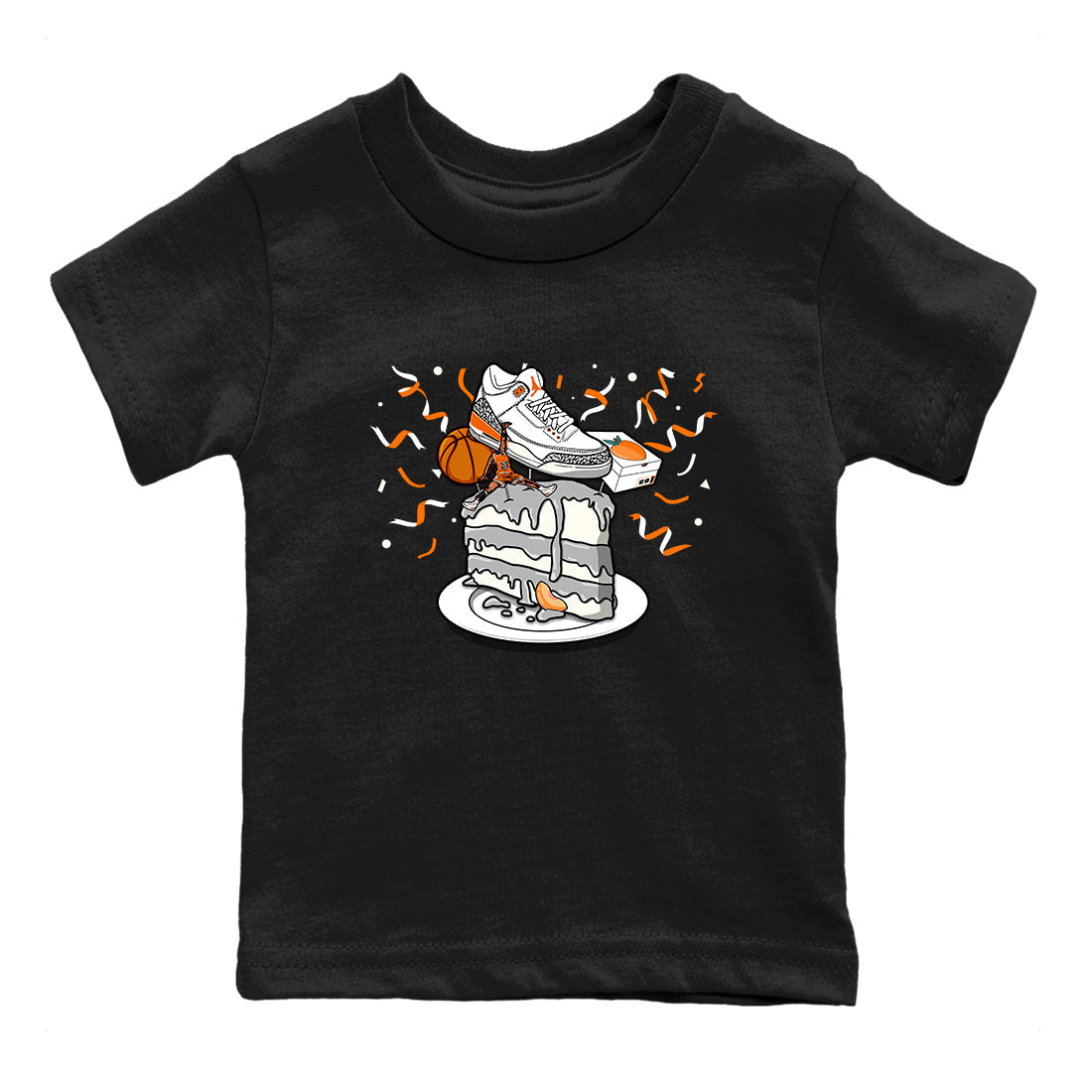 3s Georgia Peach shirt to match jordans Sneaker Topper sneaker tees Air Jordan 3 Georgia Peach SNRT sneaker release tees baby toddler Black 2 cotton Shirt