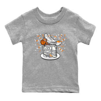 3s Georgia Peach shirt to match jordans Sneaker Topper sneaker tees Air Jordan 3 Georgia Peach SNRT sneaker release tees baby toddler Heather Grey 2 cotton Shirt