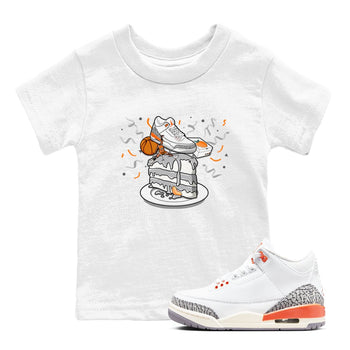 3s Georgia Peach shirt to match jordans Sneaker Topper sneaker tees Air Jordan 3 Georgia Peach SNRT sneaker release tees baby toddler White 1 cotton Shirt