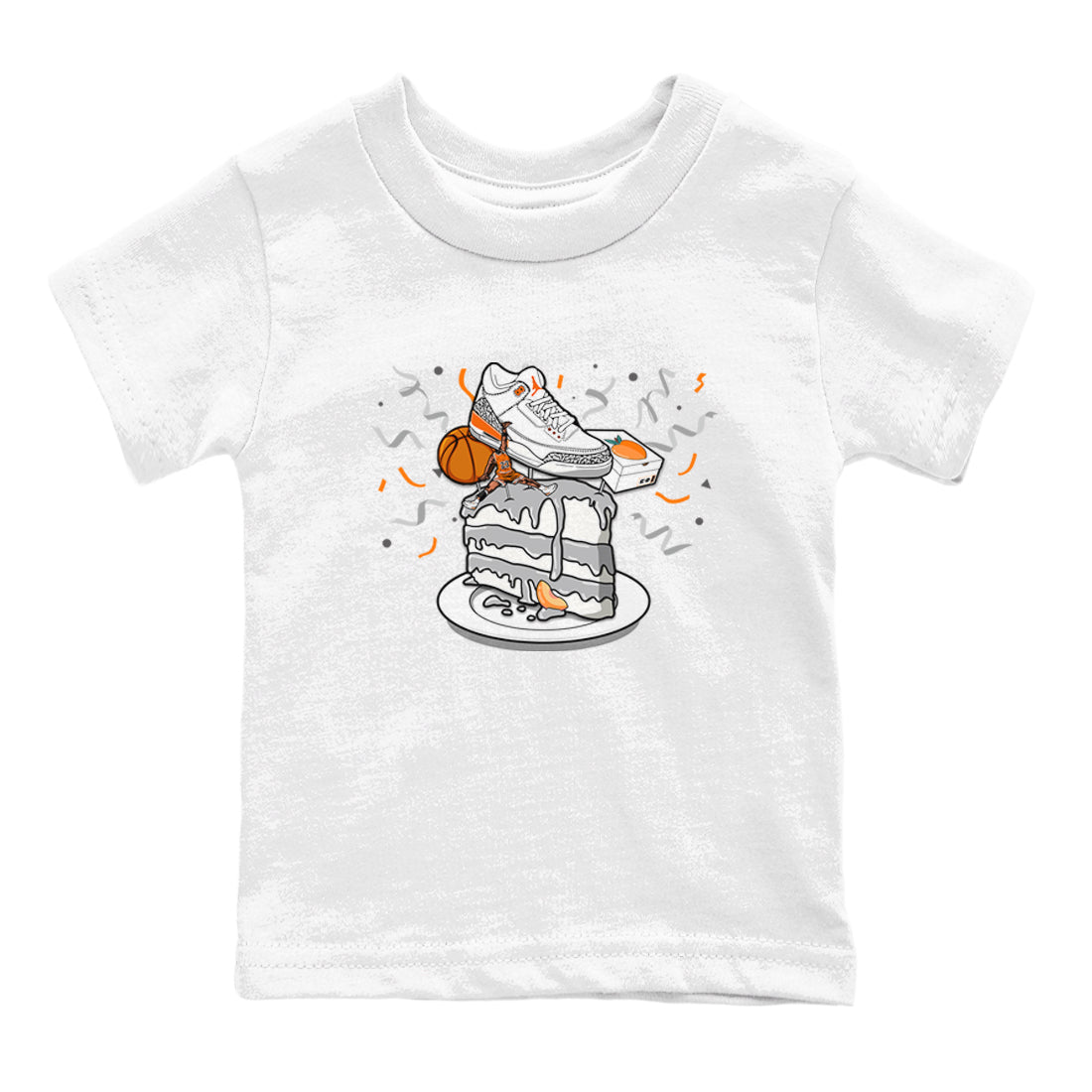 3s Georgia Peach shirt to match jordans Sneaker Topper sneaker tees Air Jordan 3 Georgia Peach SNRT sneaker release tees baby toddler White 2 cotton Shirt