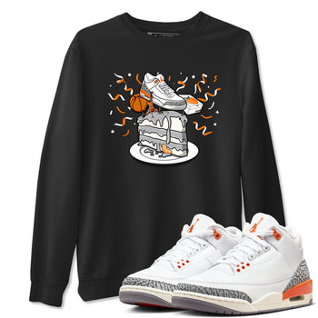 3s Georgia Peach shirt to match jordans Sneaker Topper sneaker tees Air Jordan 3 Georgia Peach SNRT Sneaker Release Tees unisex cotton Black 1 crew neck shirt