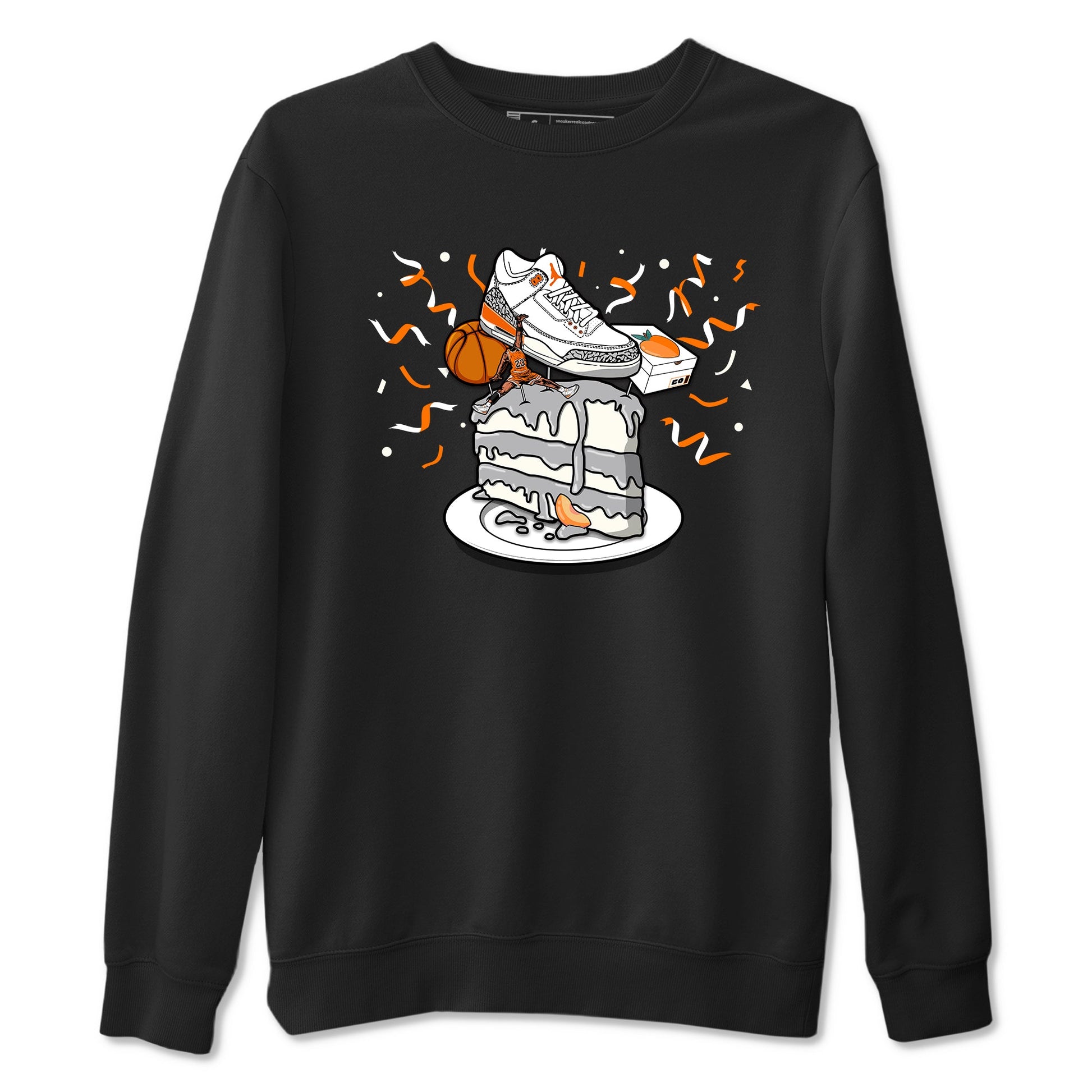 3s Georgia Peach shirt to match jordans Sneaker Topper sneaker tees Air Jordan 3 Georgia Peach SNRT Sneaker Release Tees unisex cotton Black 2 crew neck shirt
