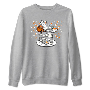 3s Georgia Peach shirt to match jordans Sneaker Topper sneaker tees Air Jordan 3 Georgia Peach SNRT Sneaker Release Tees unisex cotton Heather Grey 2 crew neck shirt