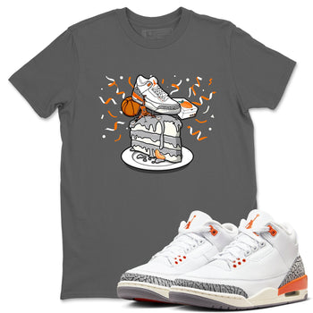 3s Georgia Peach shirt to match jordans Sneaker Topper sneaker tees Air Jordan 3 Georgia Peach SNRT Sneaker Release Tees unisex cotton Cool Grey 1 crew neck shirt
