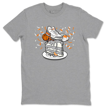 3s Georgia Peach shirt to match jordans Sneaker Topper sneaker tees Air Jordan 3 Georgia Peach SNRT Sneaker Release Tees unisex cotton Heather Grey 2 crew neck shirt