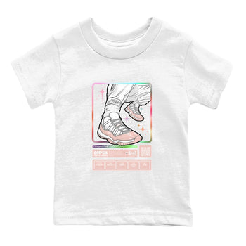 Air Jordan 11 Low Legend Pink shirts to match jordans Sneaker Trading Card sneaker match tees 11s Legend Pink SNRT Sneaker Tees streetwear brand Baby and Youth White 2 cotton tee