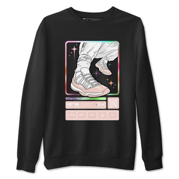 Air Jordan 11 Low Legend Pink shirts to match jordans Sneaker Trading Card sneaker match tees 11s Legend Pink SNRT Sneaker Tees streetwear brand Black 2 unisex cotton tee