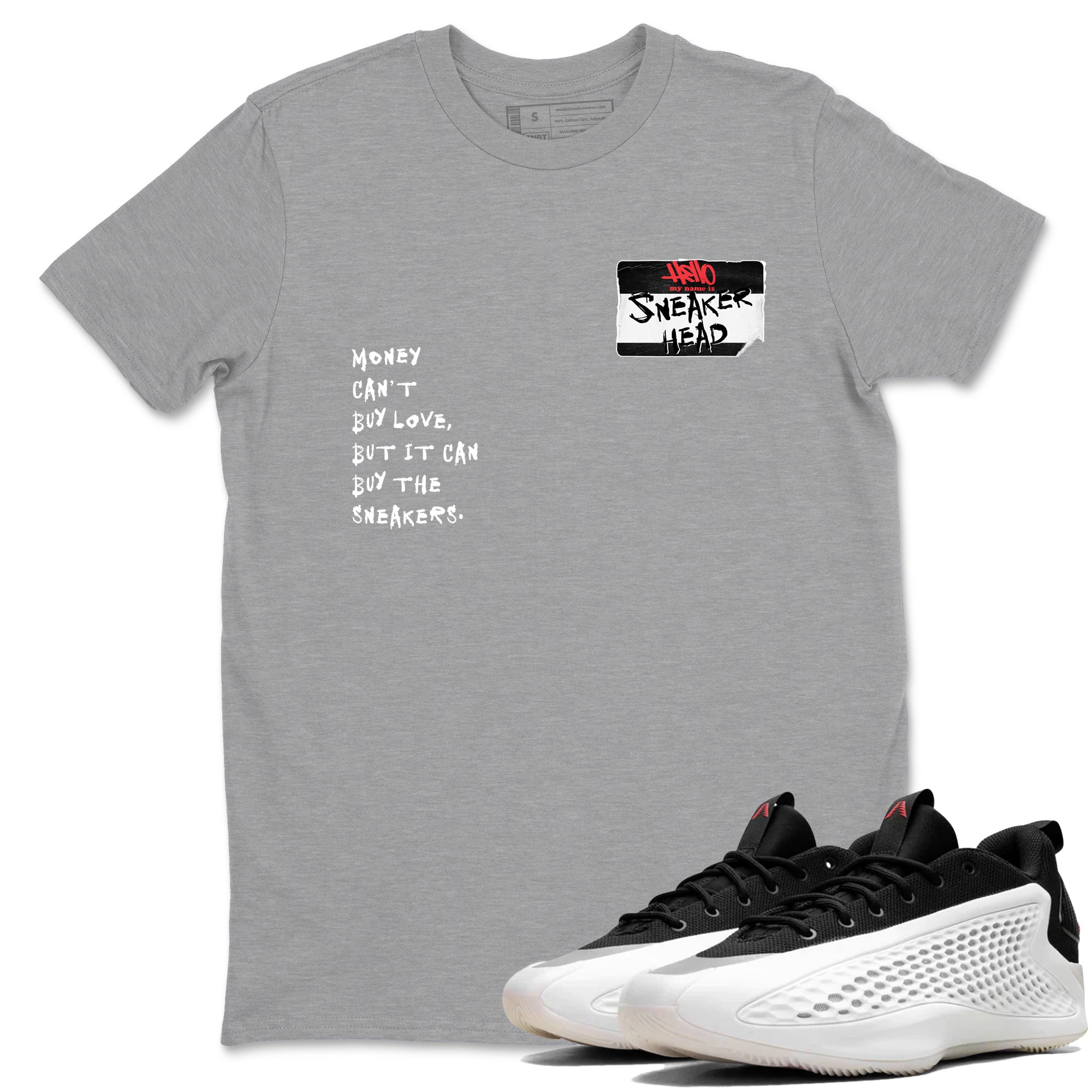 Sneaker Threads – Sneaker Tees To Match Adidas AE 1 Best Of Adi – Sneakerhead Badge Graphic Tee Heather Grey 1. Perfect for Jordan releases 2025 colorways. Perfect for Anthony Edwards basketball sneaker drops and bold black, white, and red colorways from 2025.