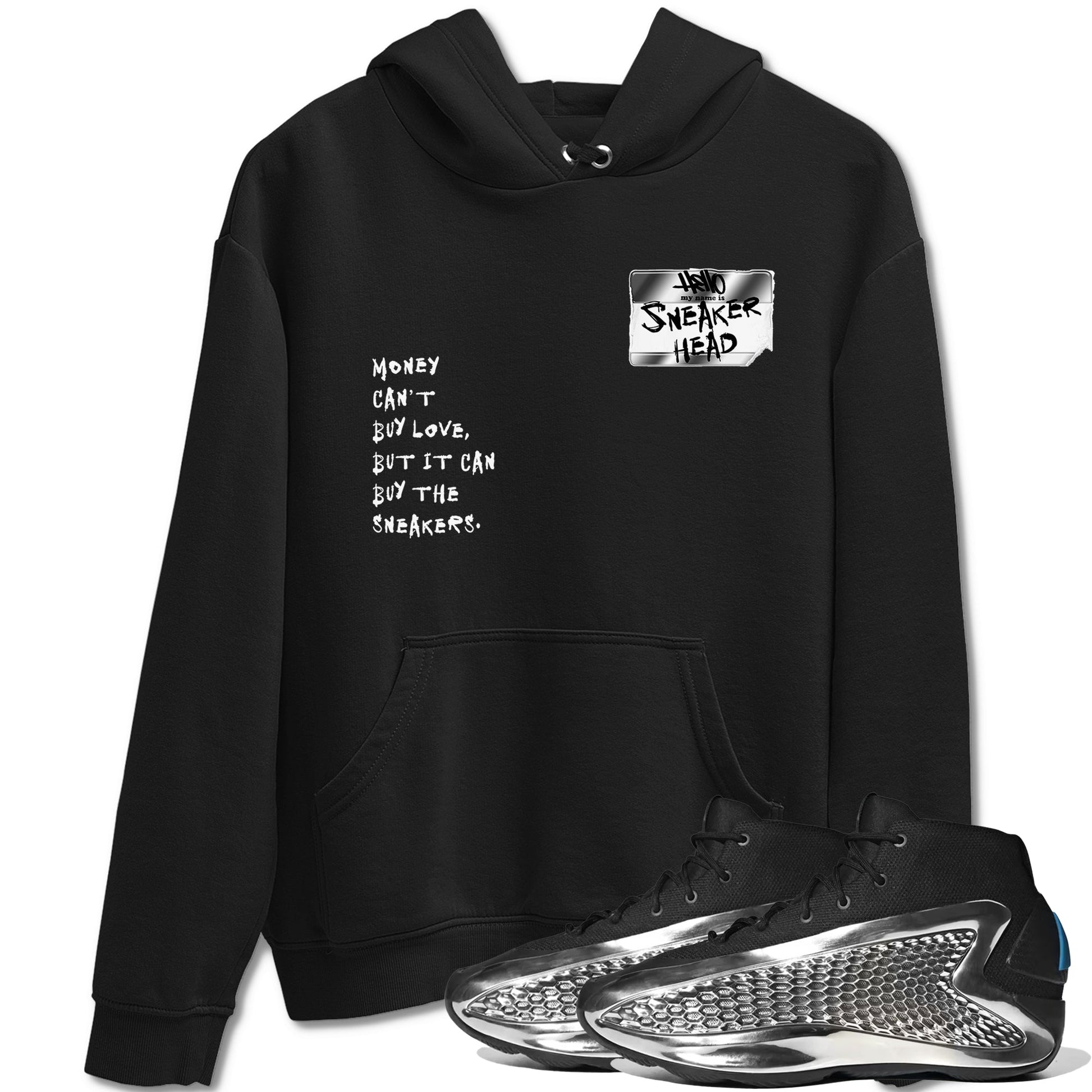 AE 1 Silver Metallic shirts to match jordans Sneakerhead Badge graphic tees AE 1 Silver Metallic t shirts to match sneakers SNRT Sneaker Tees unisex cotton Black 1 shirts