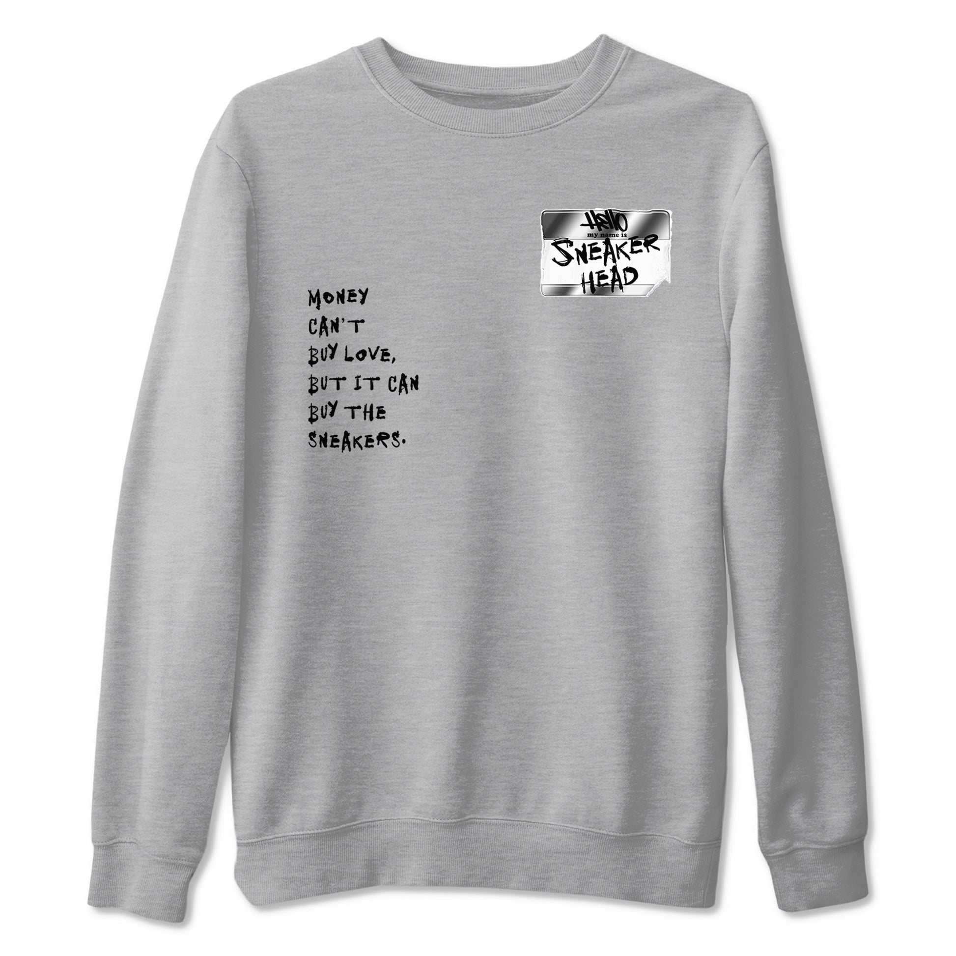 AE 1 Silver Metallic shirts to match jordans Sneakerhead Badge graphic tees AE 1 Silver Metallic t shirts to match sneakers SNRT Sneaker Tees unisex cotton Heather Grey 2 shirts