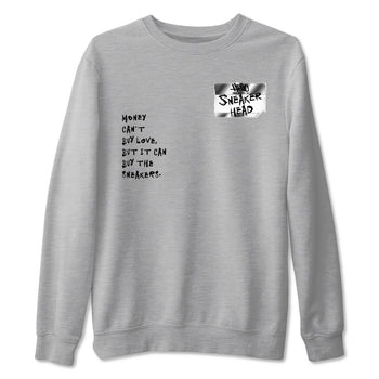 AE 1 Silver Metallic shirts to match jordans Sneakerhead Badge graphic tees AE 1 Silver Metallic t shirts to match sneakers SNRT Sneaker Tees unisex cotton Heather Grey 2 shirts