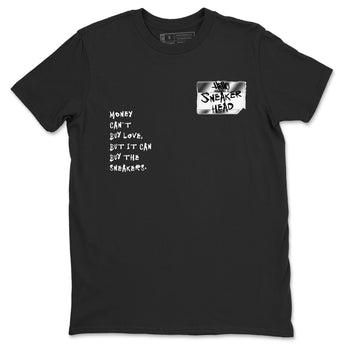 AE 1 Silver Metallic shirts to match jordans Sneakerhead Badge graphic tees AE 1 Silver Metallic t shirts to match sneakers SNRT Sneaker Tees unisex cotton Black 2 shirts