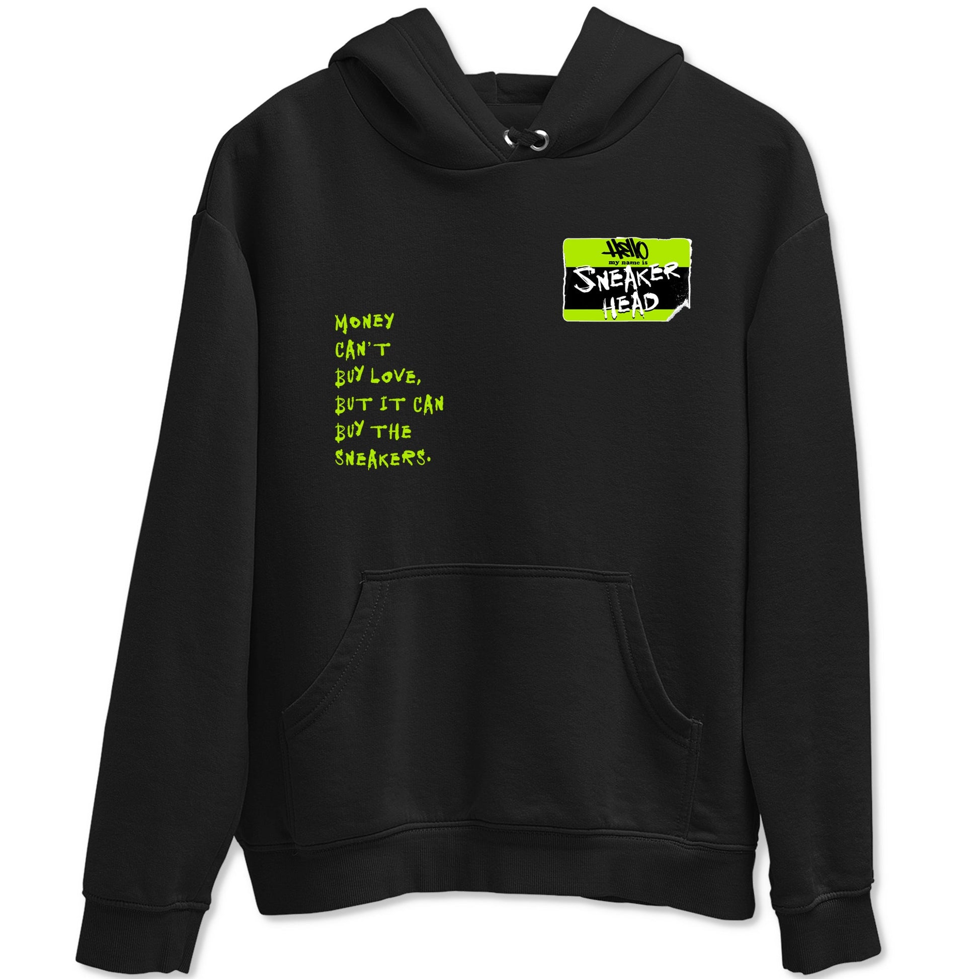 Foams One Black Volt best t shirts to wear with jordans Sneakerhead Badge sneaker match tees Air Foamposite One Black Volt match shoes to clothes SNRT Sneaker Tees unisex cotton Black 2 shirts