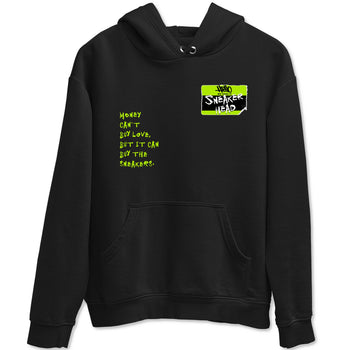 Foams One Black Volt best t shirts to wear with jordans Sneakerhead Badge sneaker match tees Air Foamposite One Black Volt match shoes to clothes SNRT Sneaker Tees unisex cotton Black 2 shirts