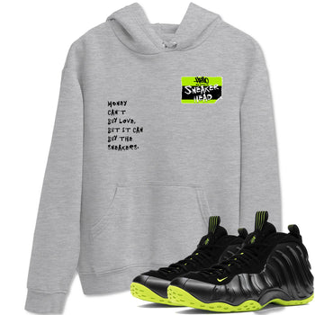 Foams One Black Volt best t shirts to wear with jordans Sneakerhead Badge sneaker match tees Air Foamposite One Black Volt match shoes to clothes SNRT Sneaker Tees unisex cotton Heather Grey 1 shirts