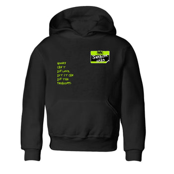 Foams One Black Volt best t shirts to wear with jordans Sneakerhead Badge sneaker match tees Air Foamposite One Black Volt match shoes to clothes SNRT Sneaker Tees Youth Baby Black 2 tee