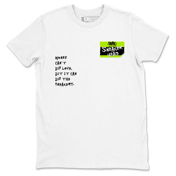 Foams One Black Volt best t shirts to wear with jordans Sneakerhead Badge sneaker match tees Air Foamposite One Black Volt match shoes to clothes SNRT Sneaker Tees unisex cotton White 2 shirts