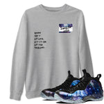 Air Foamposite One Galaxy Shirts To Match Jordans Sneakerhead Badge Sneaker Shirts Air Foamposite 1 Galaxy SNRT Sneaker Release Tees Unisex Cotton Crew Neck Heather Grey 1 crew neck shirts