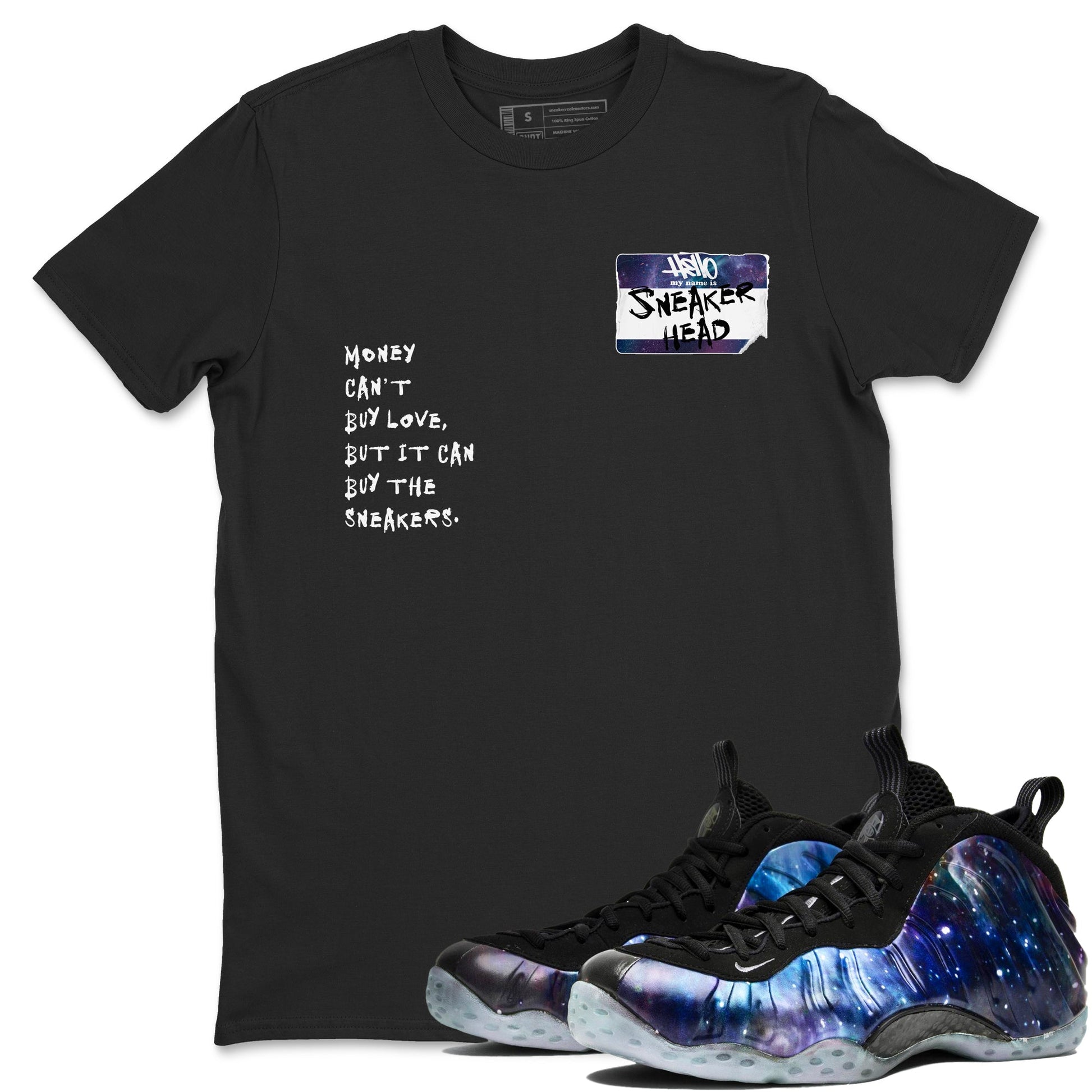 Air Foamposite One Galaxy Shirts To Match Jordans Sneakerhead Badge Sneaker Shirts Air Foamposite 1 Galaxy SNRT Sneaker Release Tees Unisex Cotton Crew Neck Black 1 crew neck shirts