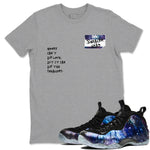 Air Foamposite One Galaxy Shirts To Match Jordans Sneakerhead Badge Sneaker Shirts Air Foamposite 1 Galaxy SNRT Sneaker Release Tees Unisex Cotton Crew Neck Heather Grey 1 crew neck shirts