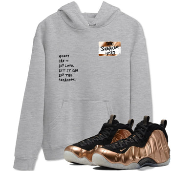 Air Foamposite One Metallic Copper shirts to match jordans Sneakerhead Badge sneaker match tees Air Foamposite One Metallic Copper SNRT Sneaker Release Tees unisex cotton Heather Grey 1 crew neck shirts
