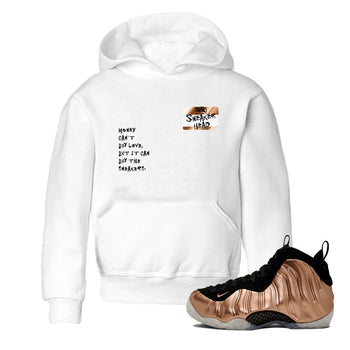 Air Foamposite One Metallic Copper shirts to match jordans Sneakerhead Badge sneaker match tees Air Foamposite One Metallic Copper SNRT Sneaker Release Tees Youth Baby White 1 crew neck shirts