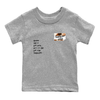 Air Foamposite One Metallic Copper shirts to match jordans Sneakerhead Badge sneaker match tees Air Foamposite One Metallic Copper SNRT Sneaker Release Tees Youth Baby Heather Grey 2 crew neck shirts
