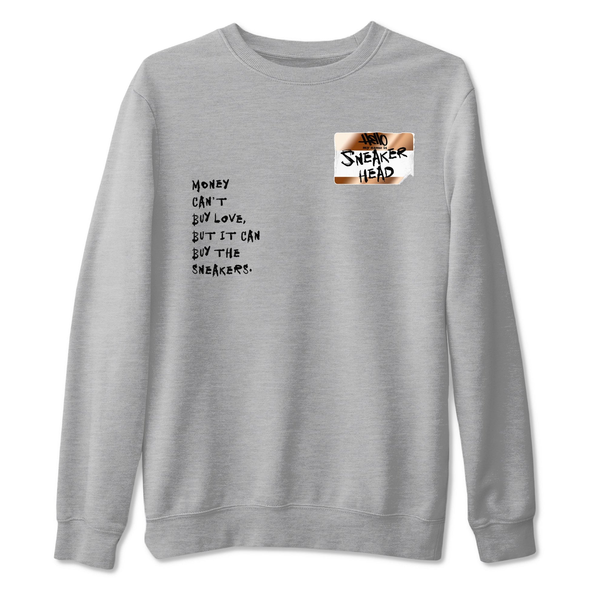 Air Foamposite One Metallic Copper shirts to match jordans Sneakerhead Badge sneaker match tees Air Foamposite One Metallic Copper SNRT Sneaker Release Tees unisex cotton Heather Grey 2 crew neck shirts