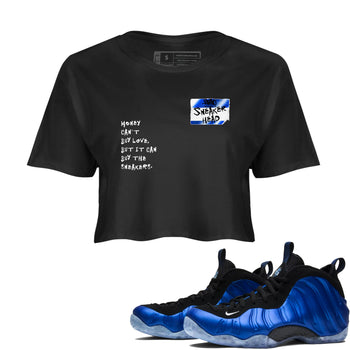 Air Foamposite One Royal shirts to match jordans Sneakerhead Badge sneaker match tees Air Foamposite One Royal SNRT Sneaker Release Tees unisex cotton Black 1 Crop Shirts