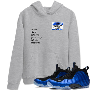 Air Foamposite One Royal shirts to match jordans Sneakerhead Badge sneaker match tees Air Foamposite One Royal SNRT Sneaker Release Tees unisex cotton Heather Grey 1 crew neck shirts