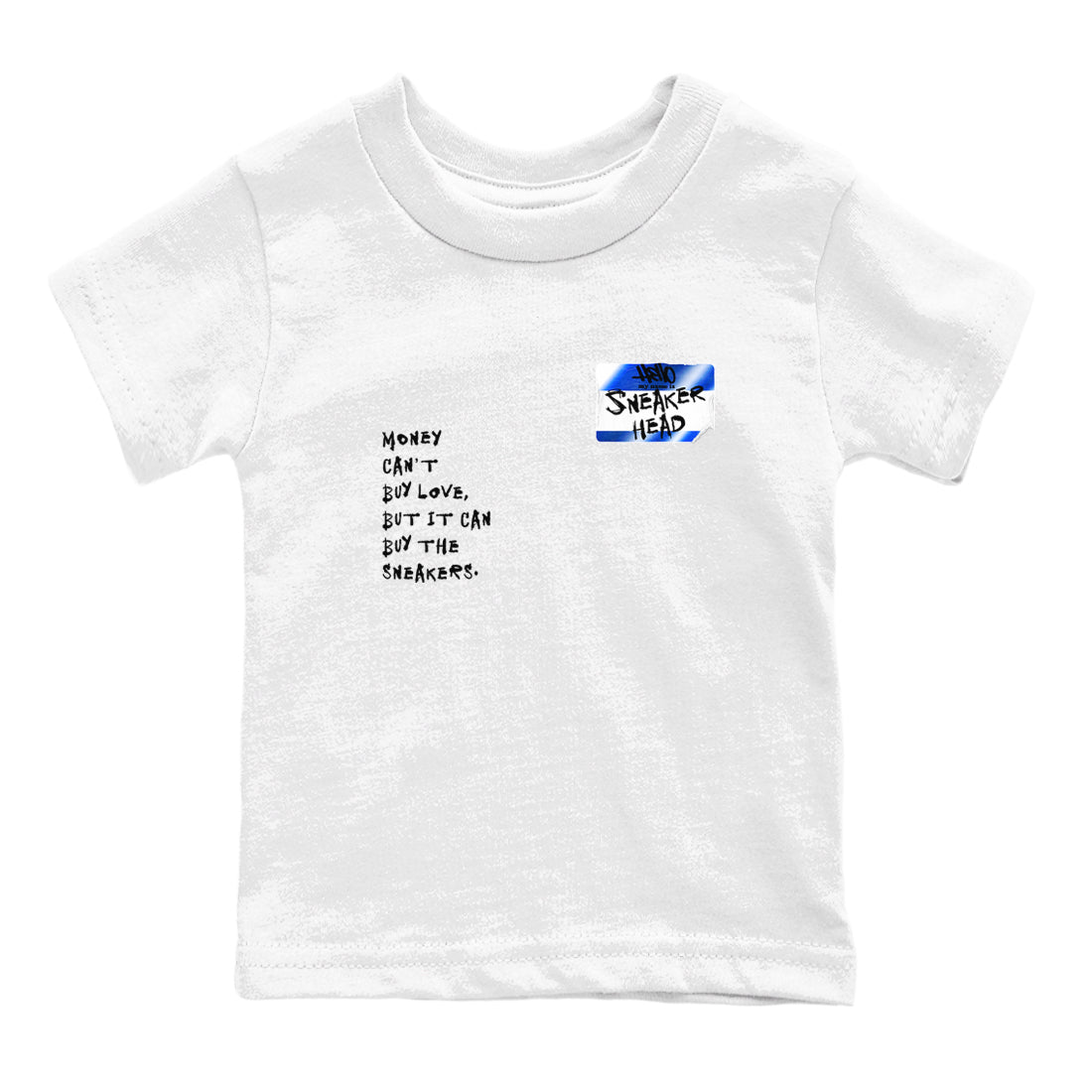 Air Foamposite One Royal shirts to match jordans Sneakerhead Badge sneaker match tees Air Foamposite One Royal SNRT Sneaker Release Tees Youth Baby White 2 crew neck shirts