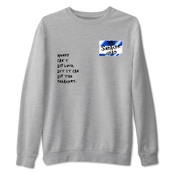 Air Foamposite One Royal shirts to match jordans Sneakerhead Badge sneaker match tees Air Foamposite One Royal SNRT Sneaker Release Tees unisex cotton Heather Grey 2 crew neck shirts