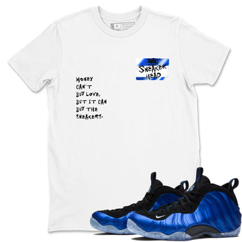 Air Foamposite One Royal shirts to match jordans Sneakerhead Badge sneaker match tees Air Foamposite One Royal SNRT Sneaker Release Tees unisex cotton White 1 crew neck shirts