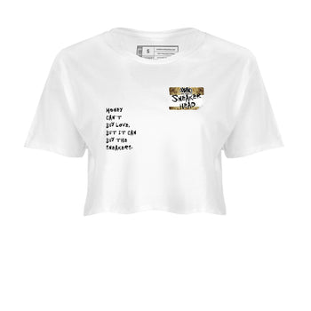 Air Force 1 Ivory Snake shirt to match jordans Sneakerhead Badge sneaker tees Air Force 1 Ivory Snake SNRT Sneaker Release Tees White 2 crop length shirt