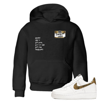 Air Force 1 Ivory Snake shirt to match jordans Sneakerhead Badge sneaker tees Air Force 1 Ivory Snake SNRT sneaker release tees baby toddler Black 1 cotton Shirt