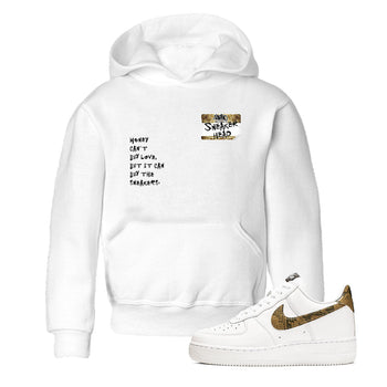 Air Force 1 Ivory Snake shirt to match jordans Sneakerhead Badge sneaker tees Air Force 1 Ivory Snake SNRT sneaker release tees baby toddler White 1 cotton Shirt