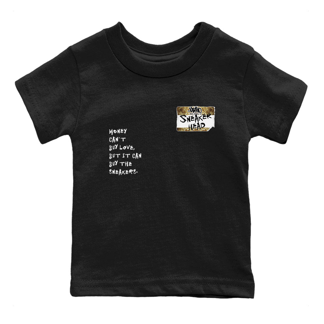 Air Force 1 Ivory Snake shirt to match jordans Sneakerhead Badge sneaker tees Air Force 1 Ivory Snake SNRT sneaker release tees baby toddler Black 2 cotton Shirt
