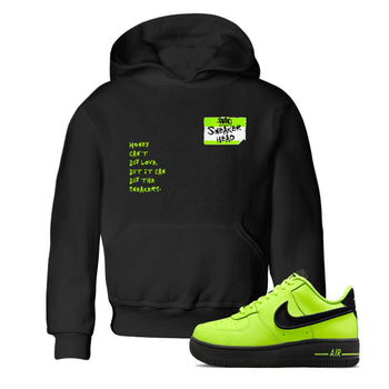 AF1 Volt shirts to match jordans Sneakerhead Badge sneaker match tees Air Force 1 Volt match shoes to clothes SNRT Sneaker Tees Youth Baby Black 1 tee