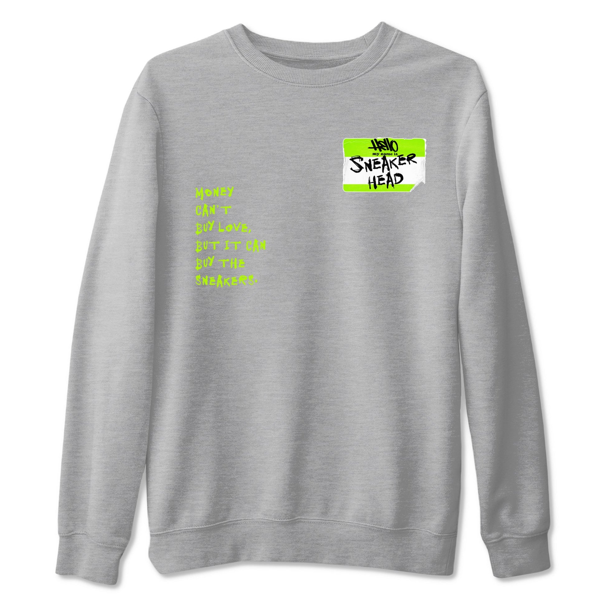AF1 Volt shirts to match jordans Sneakerhead Badge sneaker match tees Air Force 1 Volt match shoes to clothes SNRT Sneaker Tees unisex cotton Heather Grey 2 shirts