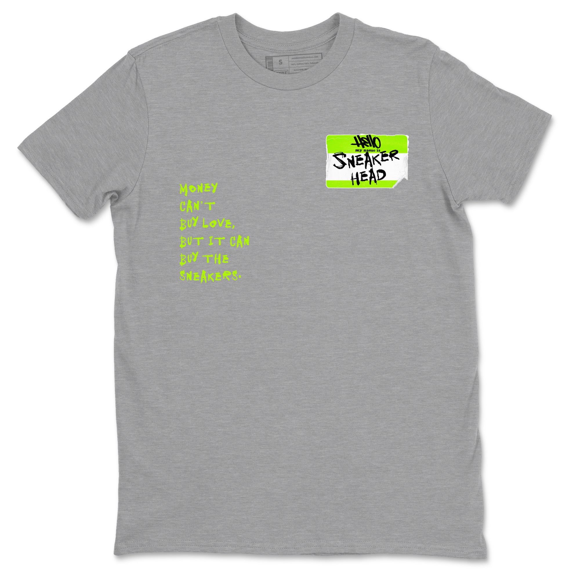 AF1 Volt shirts to match jordans Sneakerhead Badge sneaker match tees Air Force 1 Volt match shoes to clothes SNRT Sneaker Tees unisex cotton Heather Grey 2 shirts