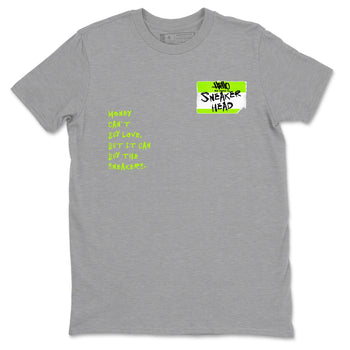AF1 Volt shirts to match jordans Sneakerhead Badge sneaker match tees Air Force 1 Volt match shoes to clothes SNRT Sneaker Tees unisex cotton Heather Grey 2 shirts