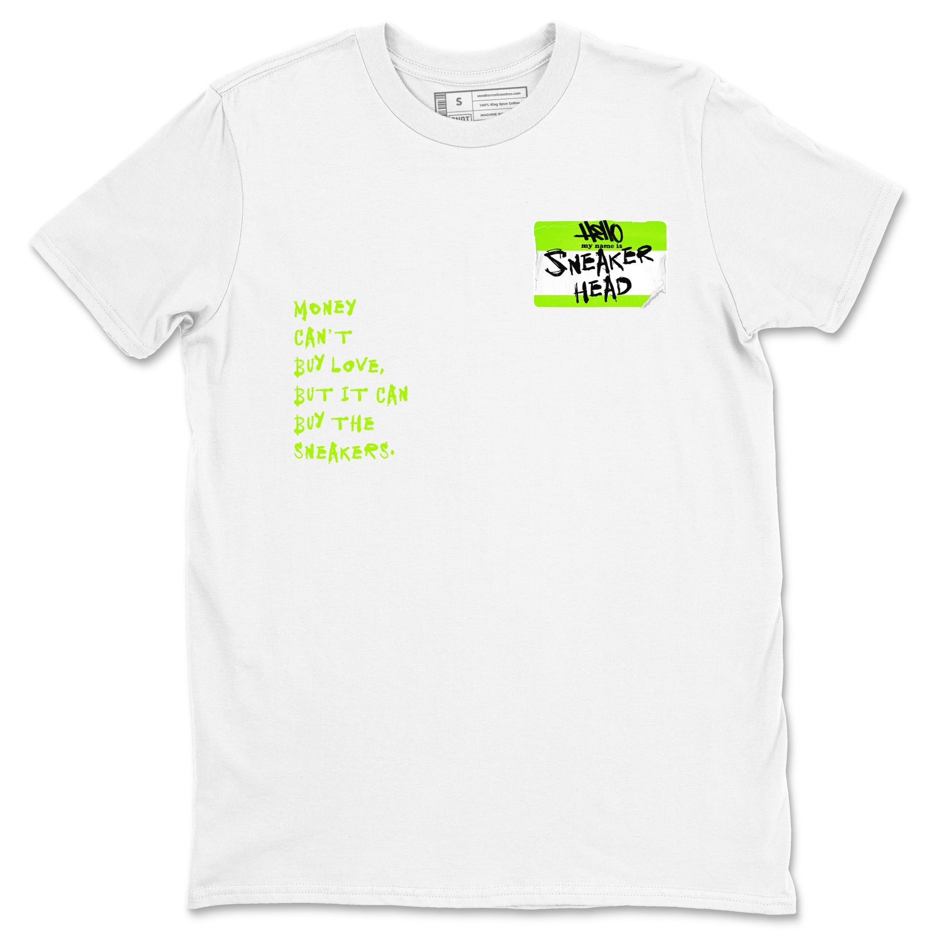 AF1 Volt shirts to match jordans Sneakerhead Badge sneaker match tees Air Force 1 Volt match shoes to clothes SNRT Sneaker Tees unisex cotton White 2 shirts