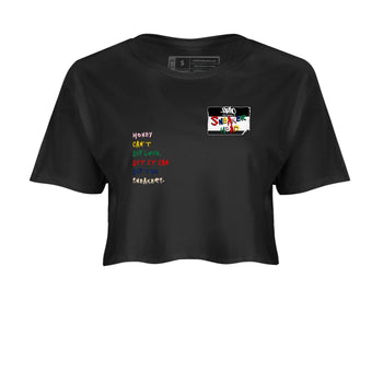 AF 3 Nigo shirtsto match jordans Sneakerhead Badge sneaker match tees Air Force 3 Low x Nigo Blue Void and Tour Yellow match shoes to clothes SNRT Sneaker Tees unisex cotton Black 2 crop tee