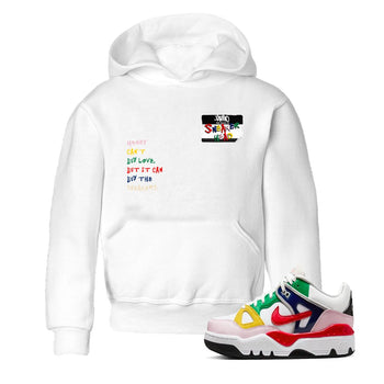 AF 3 Nigo shirtsto match jordans Sneakerhead Badge sneaker match tees Air Force 3 Low x Nigo Blue Void and Tour Yellow match shoes to clothes SNRT Sneaker Tees Youth Baby White 1 tee