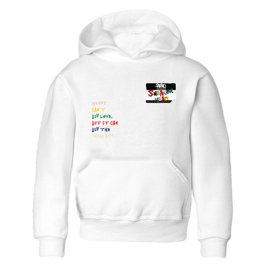 AF 3 Nigo shirtsto match jordans Sneakerhead Badge sneaker match tees Air Force 3 Low x Nigo Blue Void and Tour Yellow match shoes to clothes SNRT Sneaker Tees Youth Baby White 2 tee