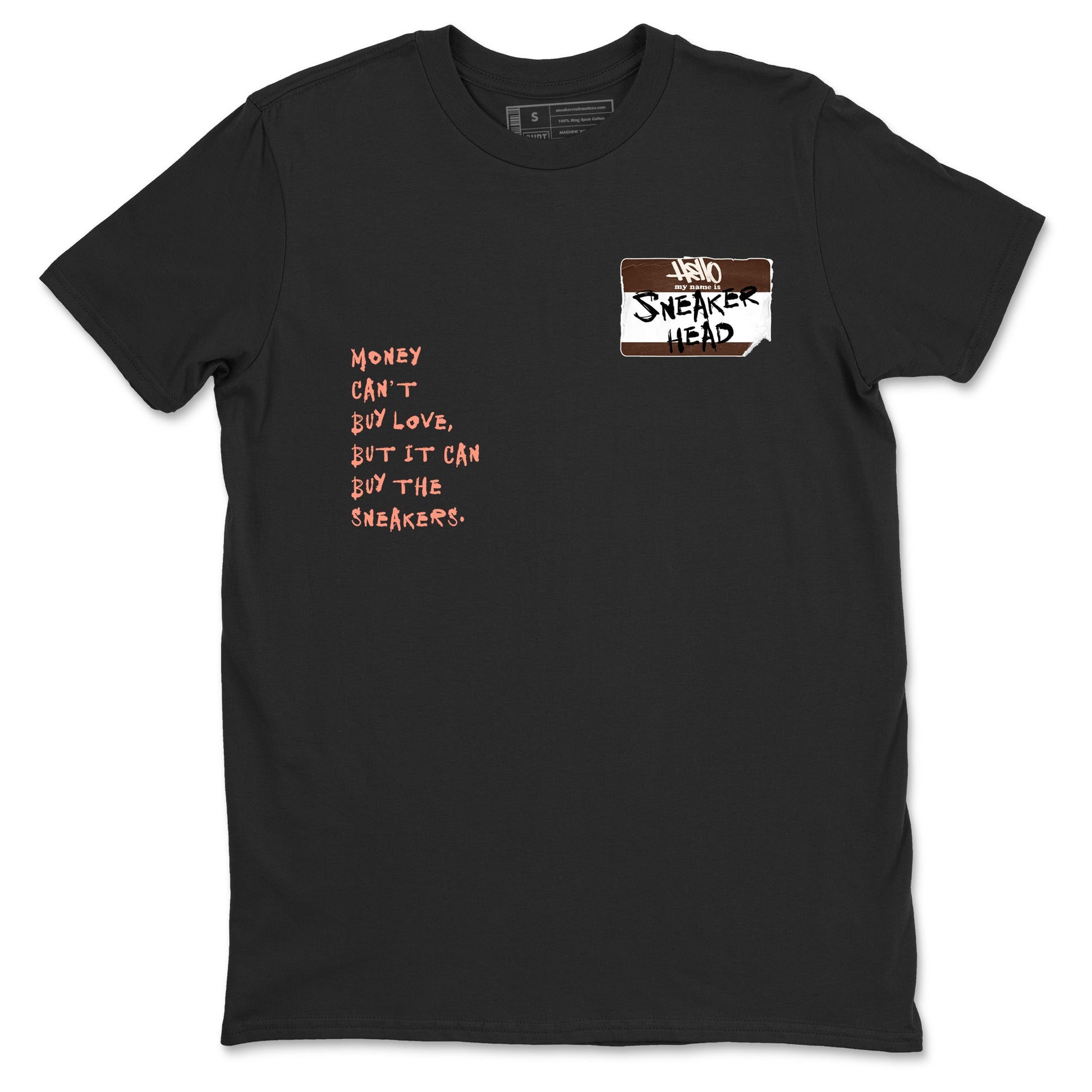 Sneaker match tees – Sneaker Tees To Match Air Jordan 1 Baroque Brown Shoes – Sneakerhead Badge Tee Black 2