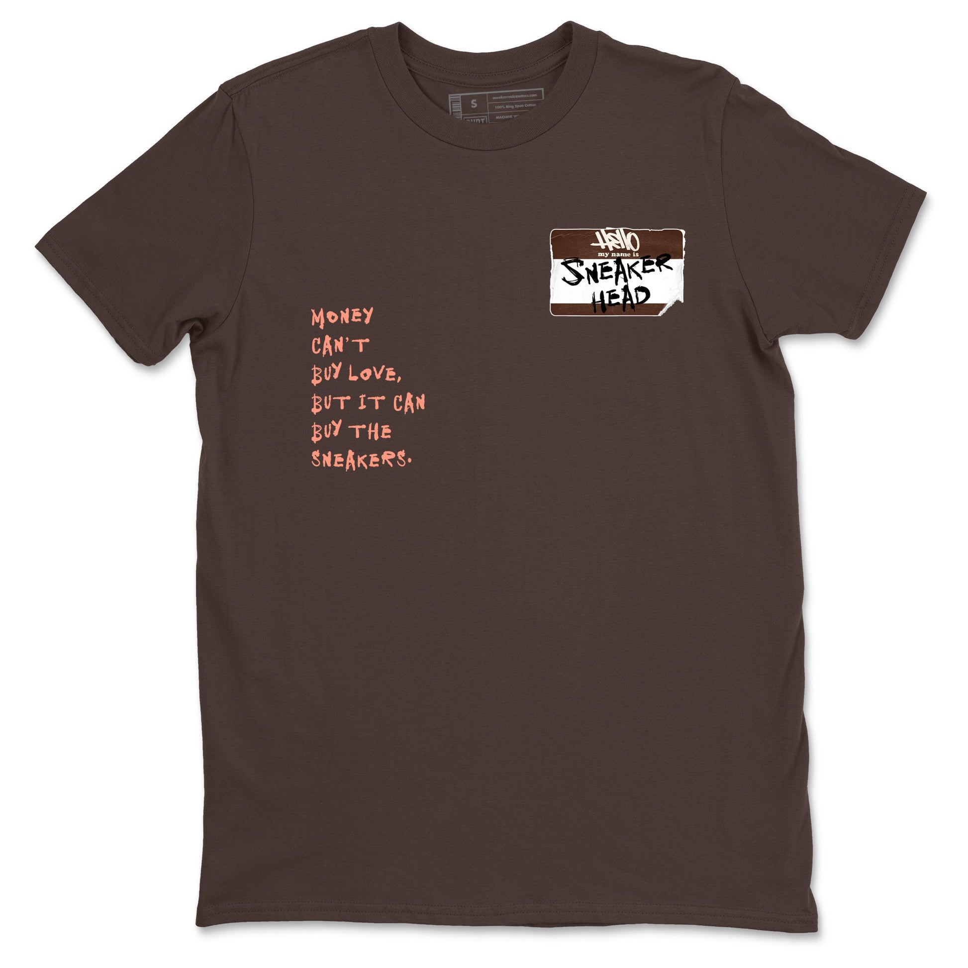 Sneaker match tees – Sneaker Tees To Match Air Jordan 1 Baroque Brown Shoes – Sneakerhead Badge Tee Dark Chocolate 2